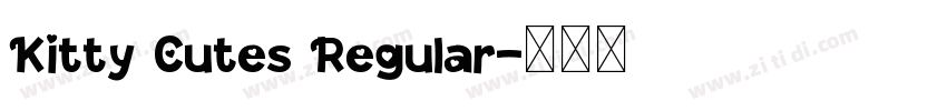 Kitty Cutes Regular字体转换